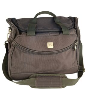 Delsey Canvas Long Strap Personal Carry On Luggage Bag Tote Weekend Duffle